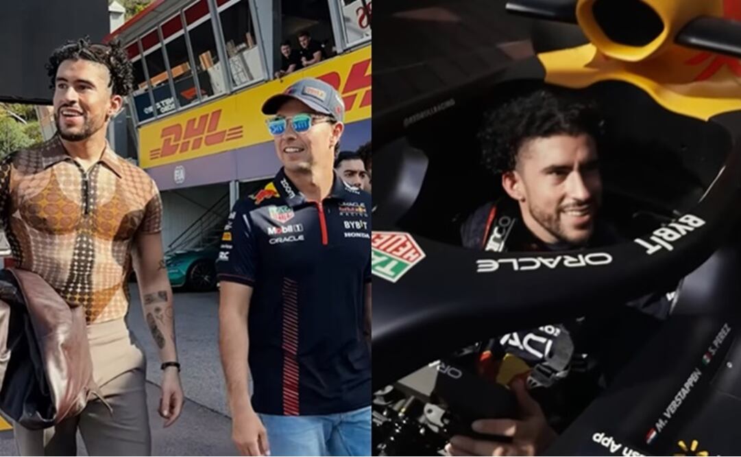 Bad Bunny y Checo Pérez - Foto: Especial