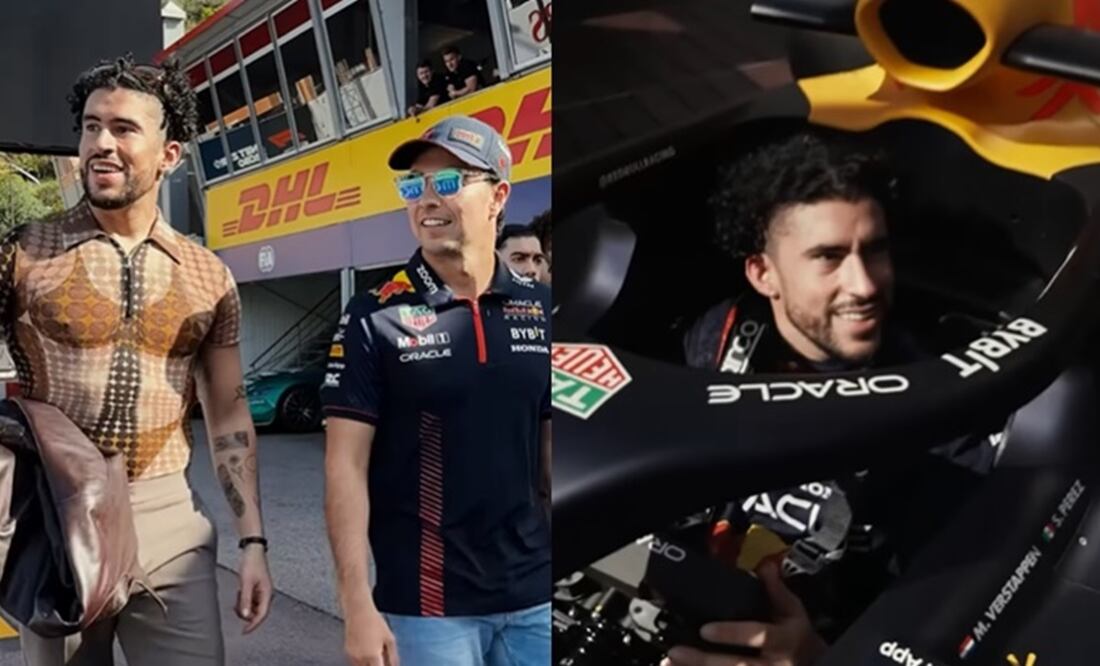 Bad Bunny y Checo Pérez - Foto: Especial