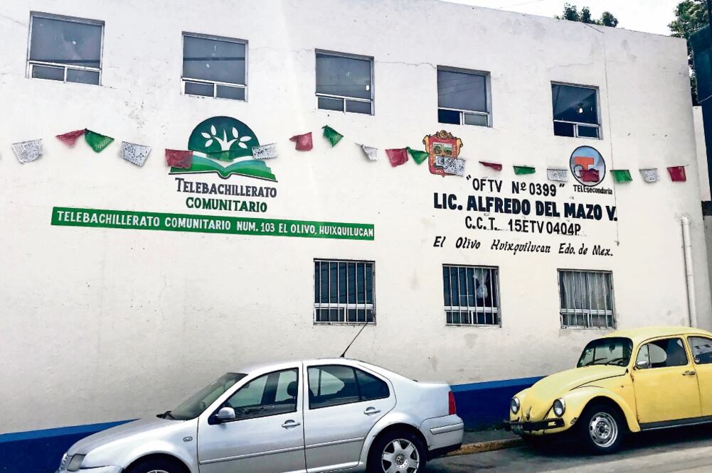 El Telebachillerato Comunitario 103 comparte instalaciones con la telesecundaria Alfredo del Mazo en El Olivo. (REBECA JIMÉNEZ. EL UNIVERSAL)
