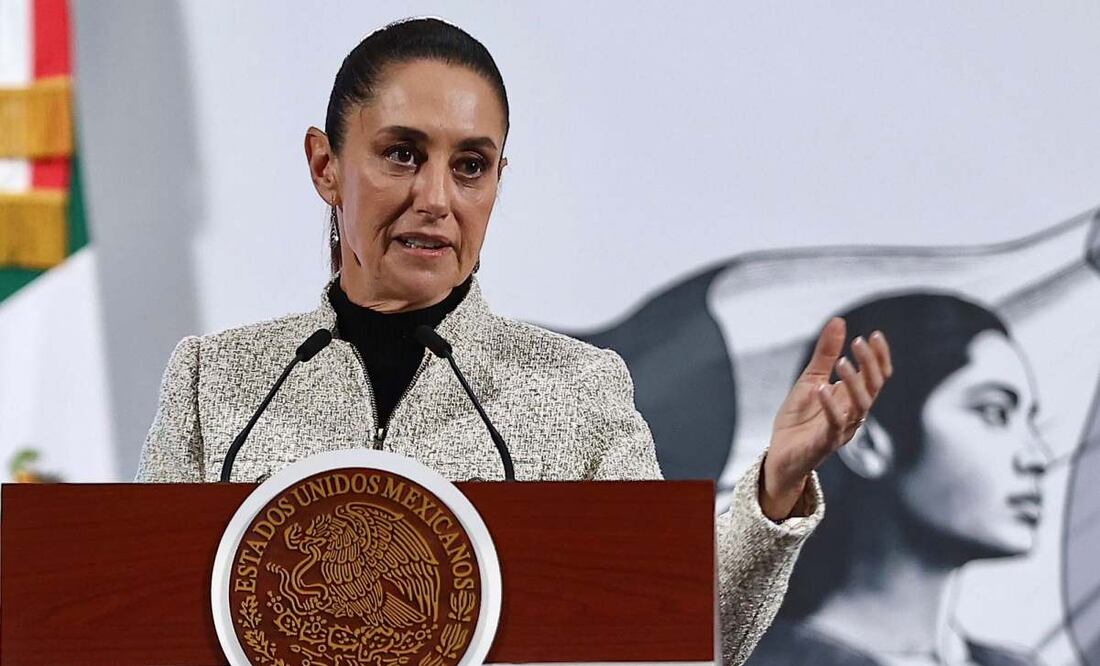 Conferencia del pueblo con la presidenta Claudia Sheinbaum en Palacio Nacional. Foto: Berenice Fregoso / EL UNIVERSAL