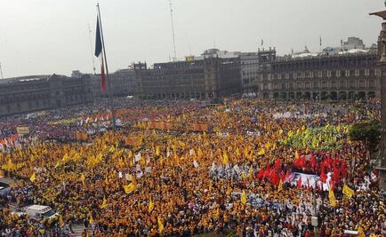 Aprender de los errores, pide Barrales en el Zócalo