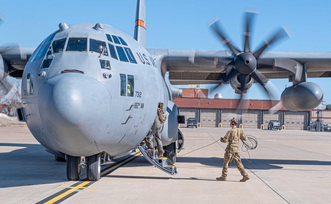Avión C-130 Hércules (Imagen Ilustrativa). Foto: X @Missouri_NG