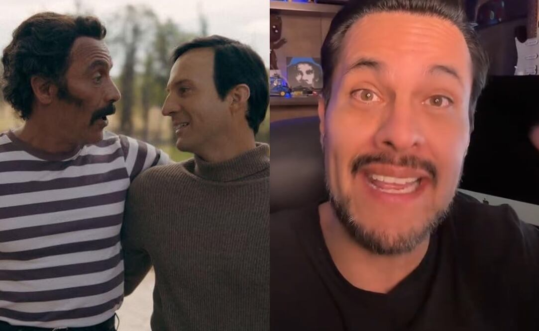 Miguel Valdés, nieto de Ramón Valdés, quien dio vida a Don Ramón en "El Chavo del 8". Fotos: IMDb y serie Chespirito: Sin querer queriendo.