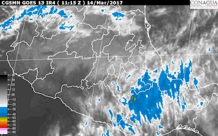 Predominará cielo nublado con lluvia por la tarde en el Valle de México