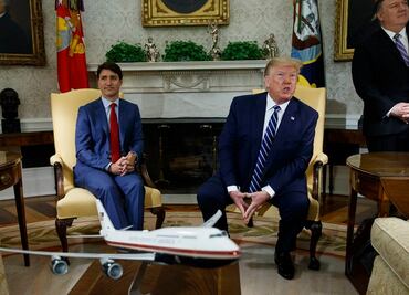 Trump se reúne con el primer ministro de Canadá para abordar T-MEC