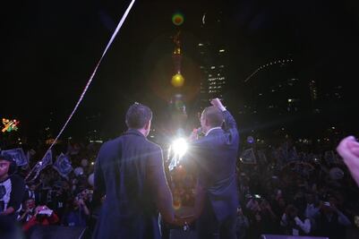 PAN celebra en el Ángel 77 aniversario e Independencia de México