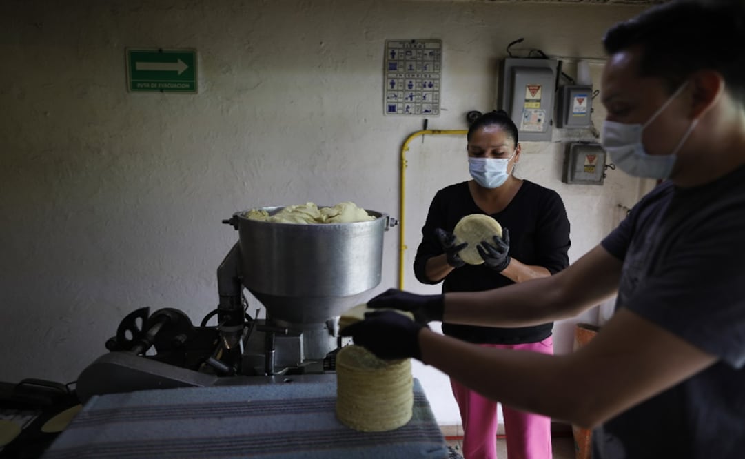 Fernando Lozano Galicia is assisted by worker Martha Hernandez Carrillo, whose two young sons with special educational needs were the impetus for Lozano and his wife to start an educational project - Photo: Rebecca Blackwell/AP