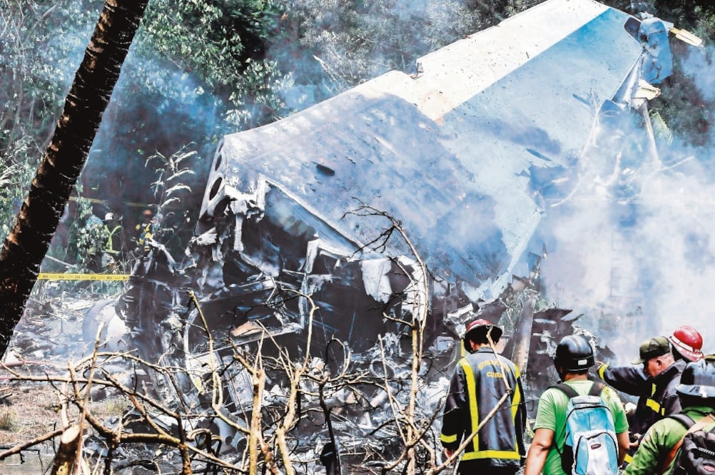 Antecedente. El avión se estrelló el pasado 18 de mayo después de despegar del Aeropuerto Internacional José Martí (JOAQUÍN HERNÁNDEZ. XINHUA)