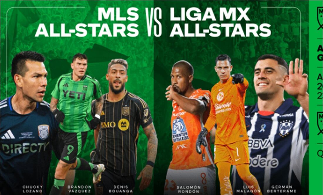 Esta es la lista de jugadores de la Liga MX para el Juego de Estrellas con la MLS / Foto: Especiales