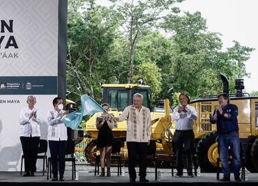 President López Obrador inaugurates the construction of the Mayan Train