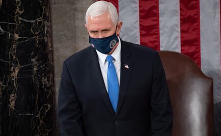 "Todo el peso de la ley contra manifestantes que irrumpieron en el Capitolio", advierte Pence 