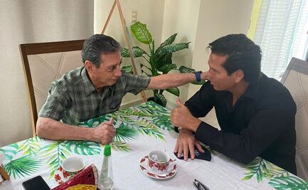El actor Roberto Palazuelos comparte foto de reunión con Mario Villanueva, exgobernador de Quintana Roo
