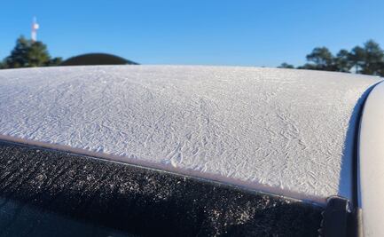 Primera helada en El Vergel; el frío llega a Chihuahua con temperaturas bajo cero