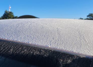 Primera helada en El Vergel; el frío llega a Chihuahua con temperaturas bajo cero