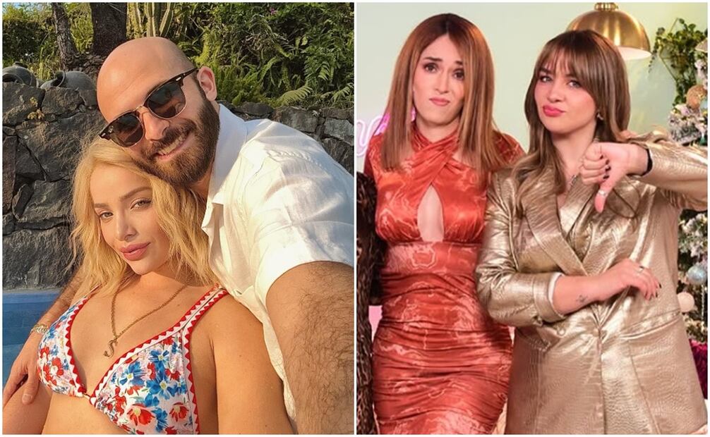 La actriz no quiso comprarse problemas y evadió las preguntas sobre Imanol Landeta. Foto: Captura de pantalla