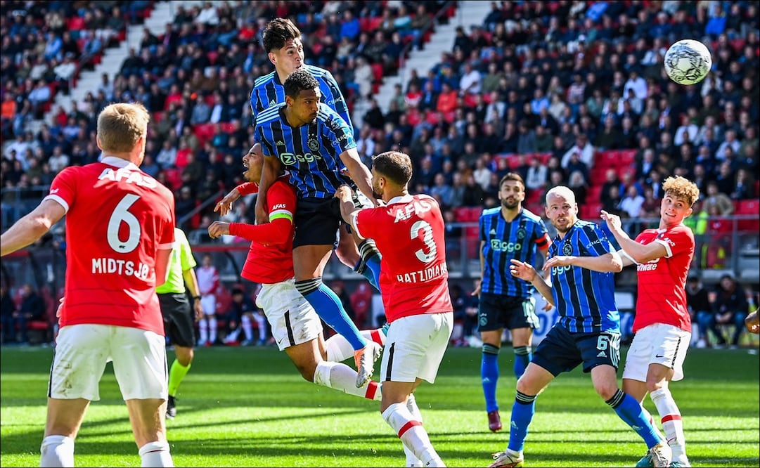 FOTO: EDSON ÁLVAREZ ANOTÓ Y AYUDÓ AL AJAX A ESTAR MÁS CERCA DEL TÍTULO DE LA EREDIVISIE - FOTO: AFP