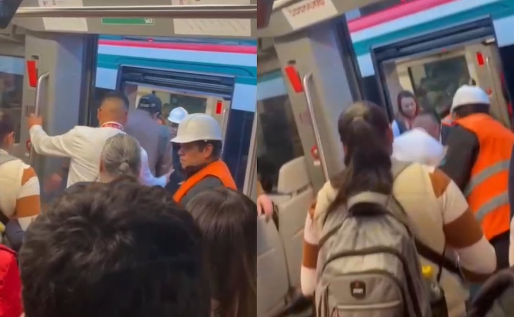 A través de un video que fue difundido por los usuarios se puede ver cómo las personas pasaron de un vagón a otro. Foto: Especial