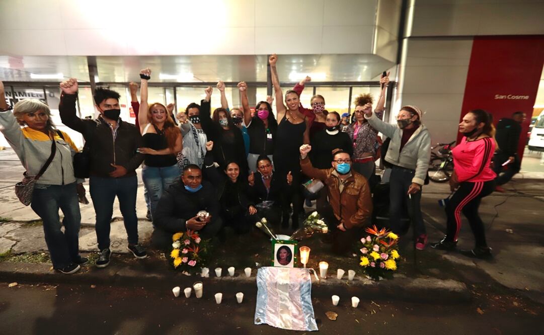 Conmemoración de los 4 años del transfemicnicidio de Paola Buenrostro. Foto: Berenice Fregoso / EL UNIVERSAL