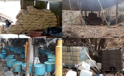 Semar destruye 9 laboratorios clandestinos en sierra de Sinaloa