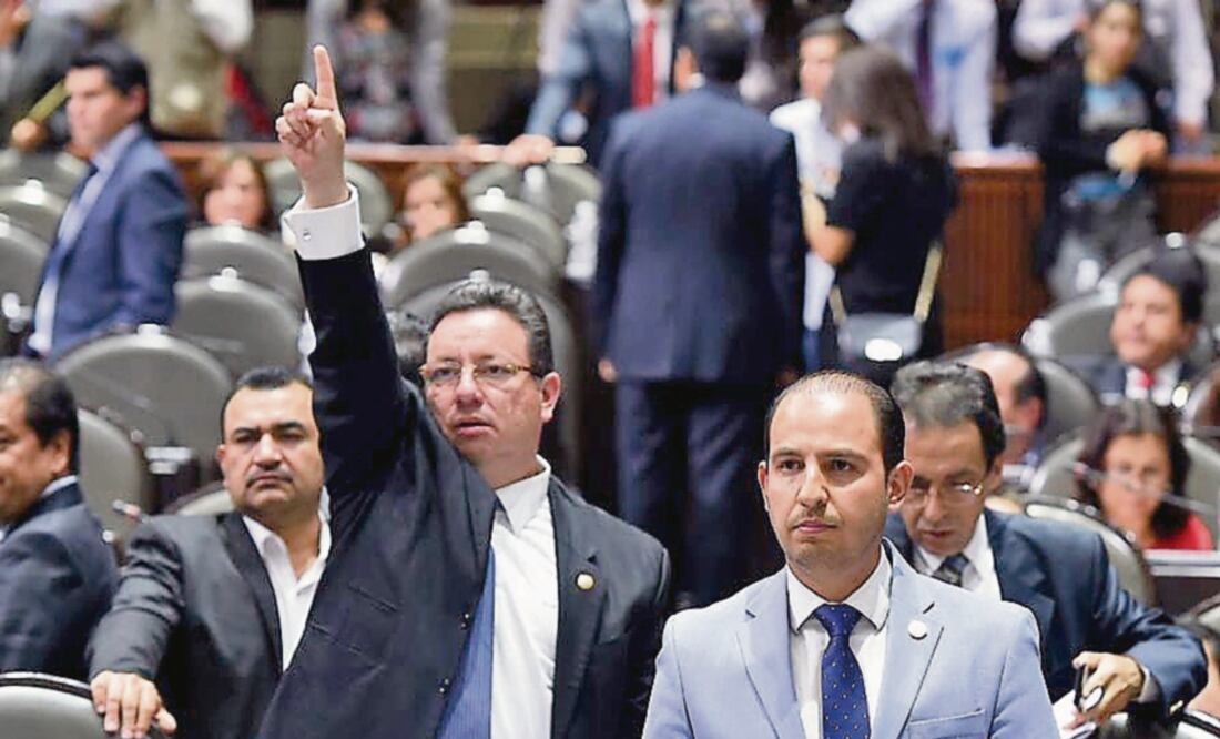 El 20 de octubre Eukid Castañón votó a favor de la Ley de Ingresos, lo que molestó al coordinador del PAN en San Lázaro, Marko Cortés (CORTESÍA)