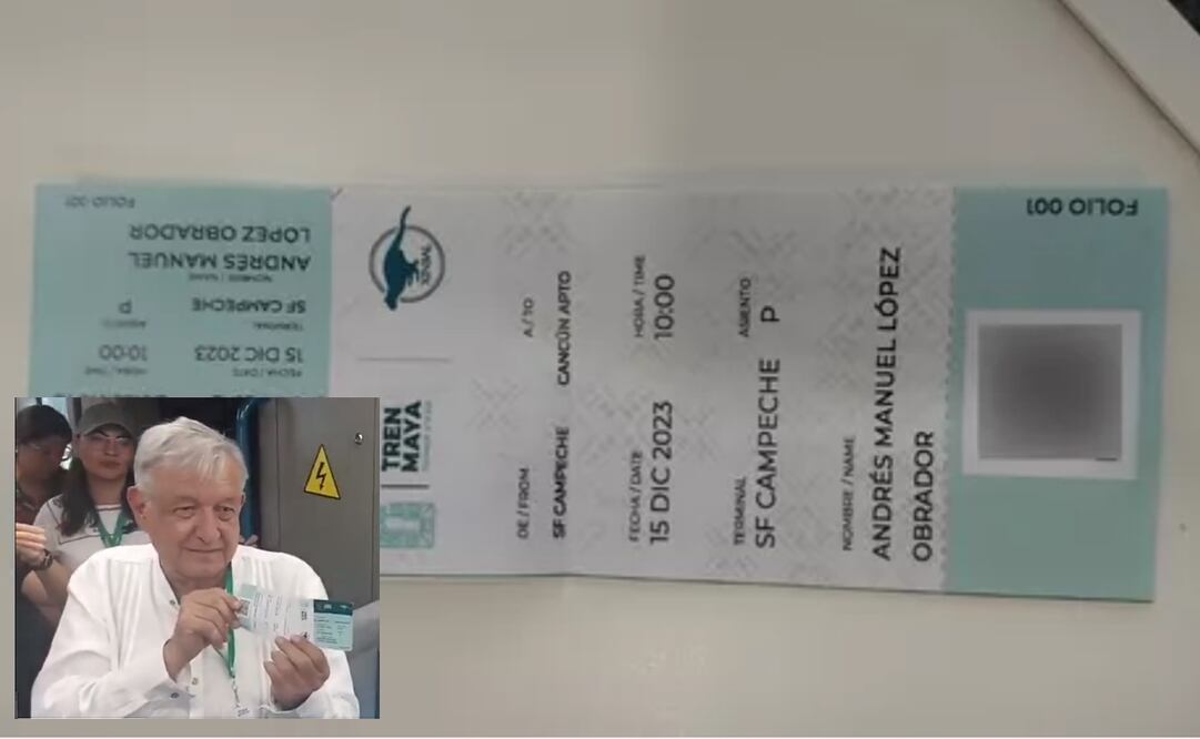 El supuesto boleto que se vende contiene el nombre completo del presidente López Obrador. Foto: captura de pantalla