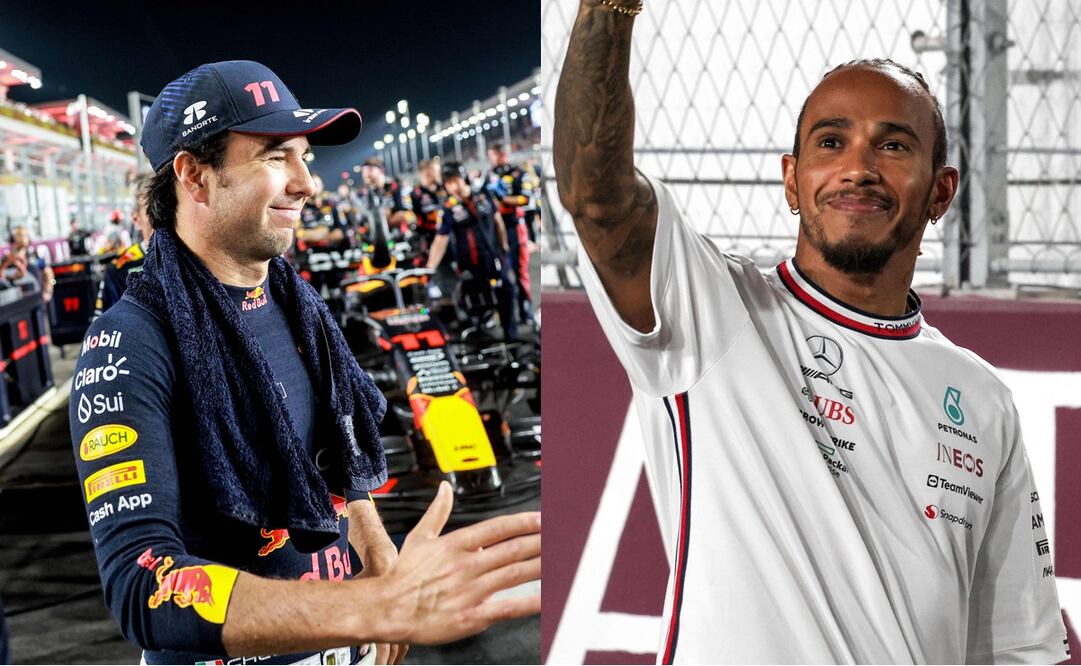 Lewis Hamilton “amenaza” a Checo Pérez: “Tengo posibilidades de arrebatarle el segundo puesto” FOTO: ESPECIAL