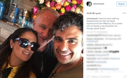 Salma Hayek comparte foto junto a Jaime Camil
