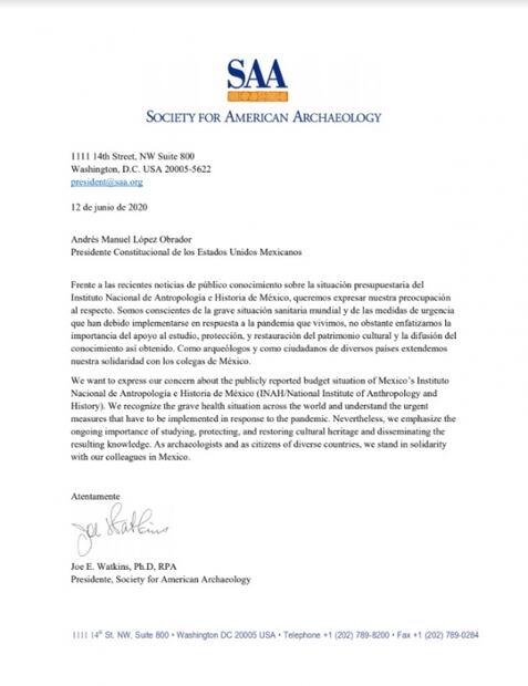 Organización internacional de arqueólogos pide a AMLO revertir recorte del INAH
