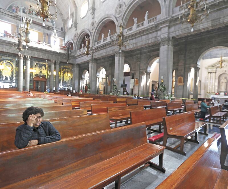 Las homilías diarias serán privadas, sólo con el sacristán, el monaguillo y algún ministro de la comunión, externaron. JORGE ALVARADO. EL UNIVERSAL