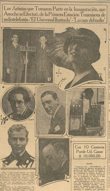 La inauguración de la primera estación transmisora en México