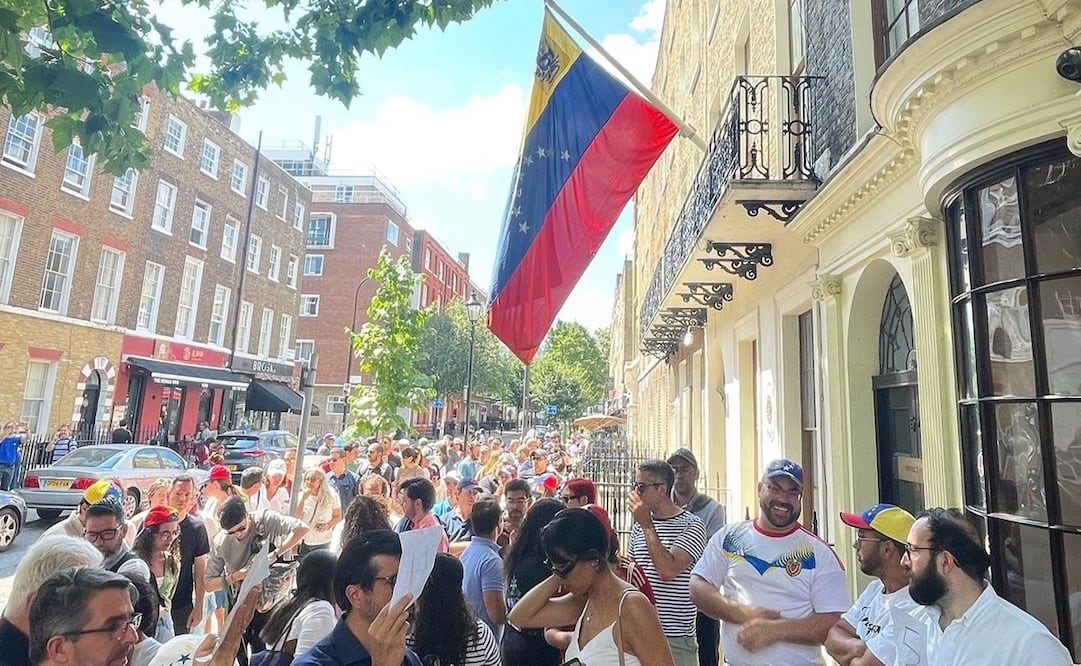 Venezolanos salieron a emitir su derecho al voto desde diversas partes del mundo. Foto: X @plasenciafelixr