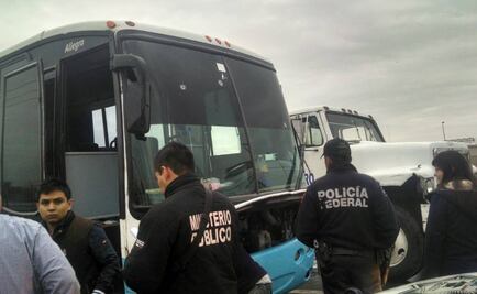 Reportan balacera dentro de autobús en la México-Pachuca