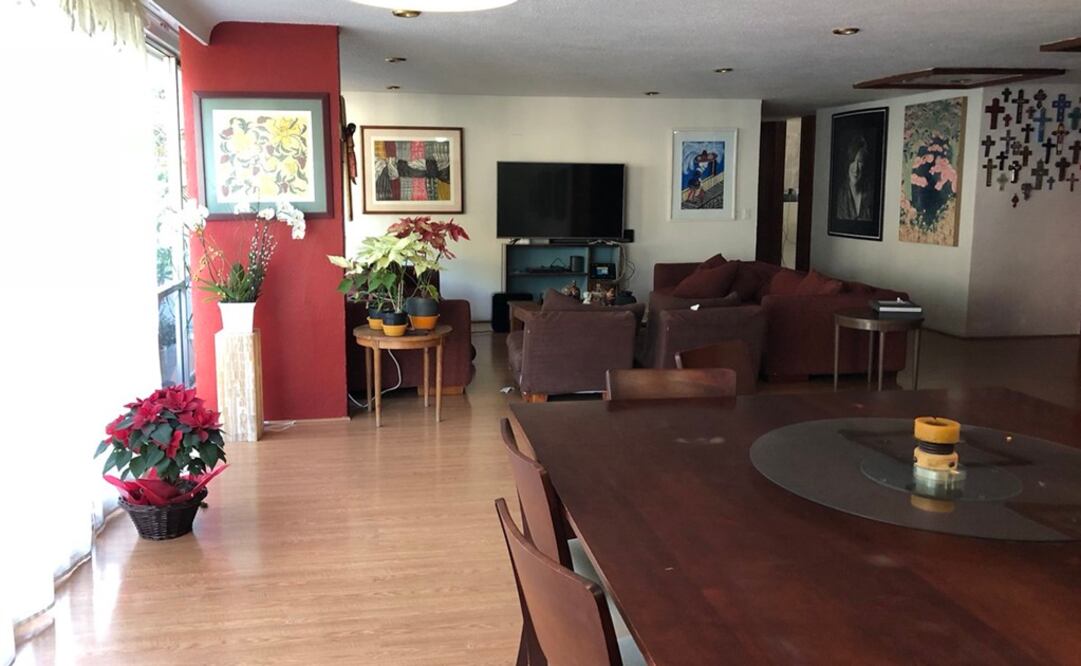 Aspecto de una de las estancias del departamento vendido. (Foto: Especial)