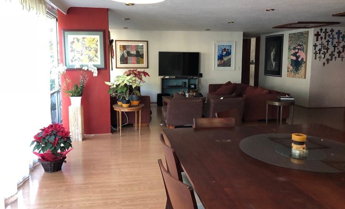 Aspecto de una de las estancias del departamento vendido. (Foto: Especial)