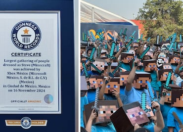 CDMX rompe Récord Guinness con Minecraft; juntan la mayor cantidad de personas disfrazadas de "Steve"