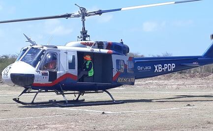 Se suma helicóptero a búsqueda de dos pescadores desaparecidos en Oaxaca