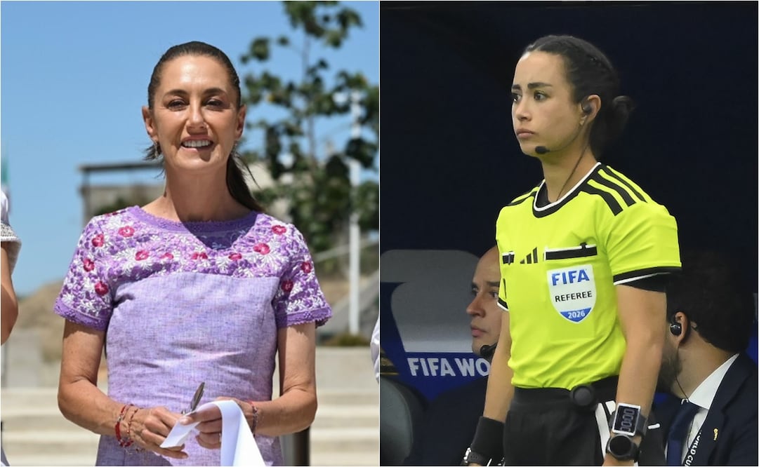FOTO: ESPECIAL - Sheinbaum celebra a Katia Itzel García como árbitra en Túnez vs Países Bajos: “Se rompen estigmas”