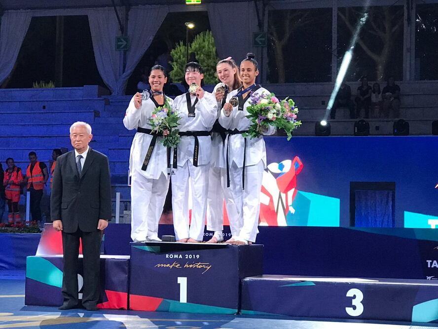 Briseida Acosta se colgó plata en el Grand Prix de Roma (@femextkdoficial)