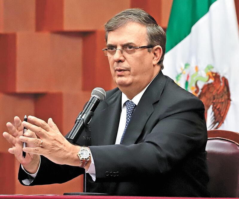 Al participar en la XVII Reunión Anual Virtual de Ventanillas de Salud, el canciller detalló que para el próximo año se pueden implementar mayores ideas para apoyar a los mexicanos. ARCHIVO EL UNIVERSAL