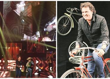 Carlos Vives se sube a una bicicleta muy mexicana
