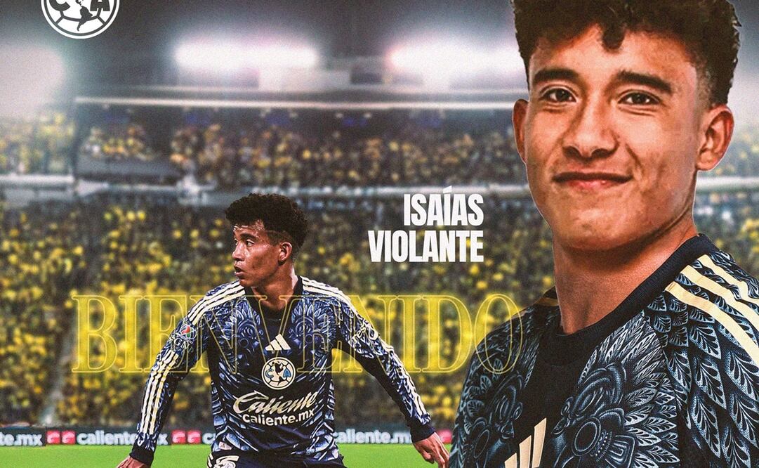 América anuncia a Isaías Violante como su refuerzo para el Apertura 2025 - Foto: @ClubAmerica en X