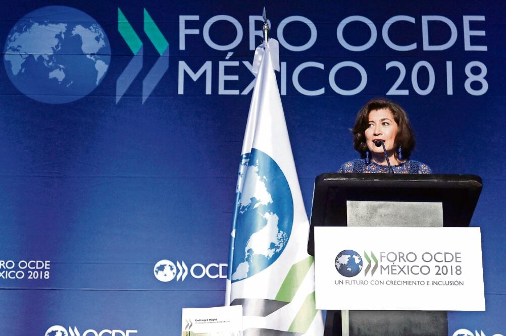 Gabriela Ramos, directora de la OCDE, destacó que el Estado debe fomentar las condiciones para que haya igualdad de oportunidades (JOSÉ PÁZOS. NOTIMEX)