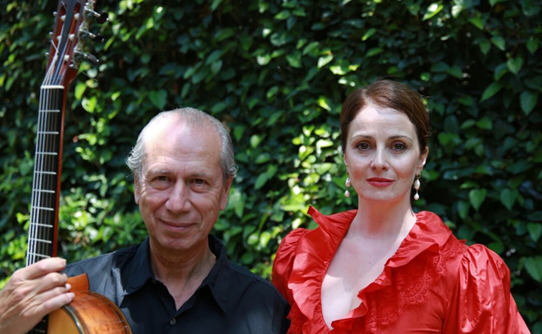 Sophie Gordeladze y el guitarrista mexicano Antonio López Palacios. Fotos: Tsiskari.