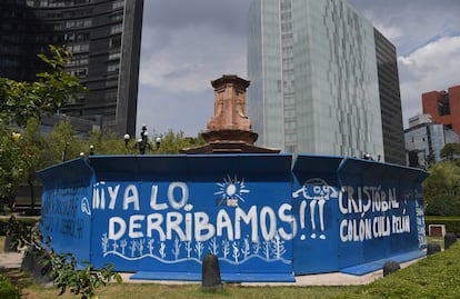 Sobse paga 2 mdp para terminar contrato con empresa que reubicaría basamento del monumento a Cristóbal Colón 