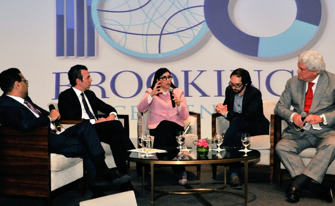 La funcionaria federal participó en la reunión de otoño de la Junta Directiva de Brookings. /Tomada de @VRubioMarquez
