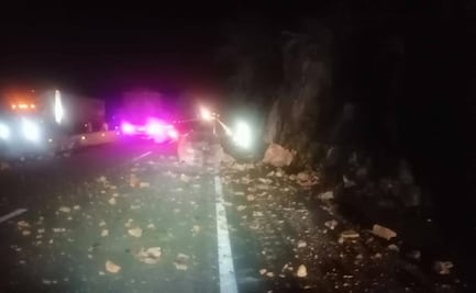 Reportan caída de piedras en tramos de la Acapulco-Chilpancingo tras sismo de 7.1
