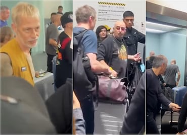 Fans de Oasis dan bienvenida al grupo en el aeropueto; se llevan una decepción al ver que los Gallagher no llegaron con el resto de músicos