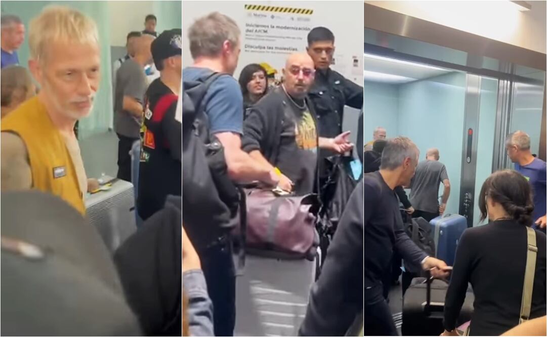 Integrantes de Oasis, exceptuando a los hermanos Gallagher, llegan a la CDMX, este martes, 9 de septiembre.
Fotos: Instagram