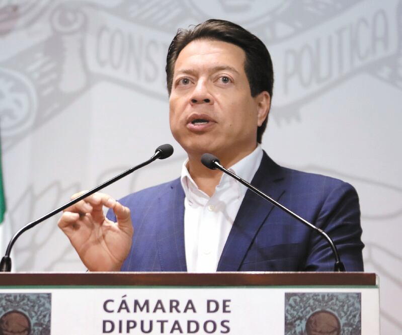 El presidente de la Junta de Coordinación Política, Mario Delgado, de Morena, dijo que en la votación del pleno se verá quién es quién. ARCHIVO EL UNIVERSAL