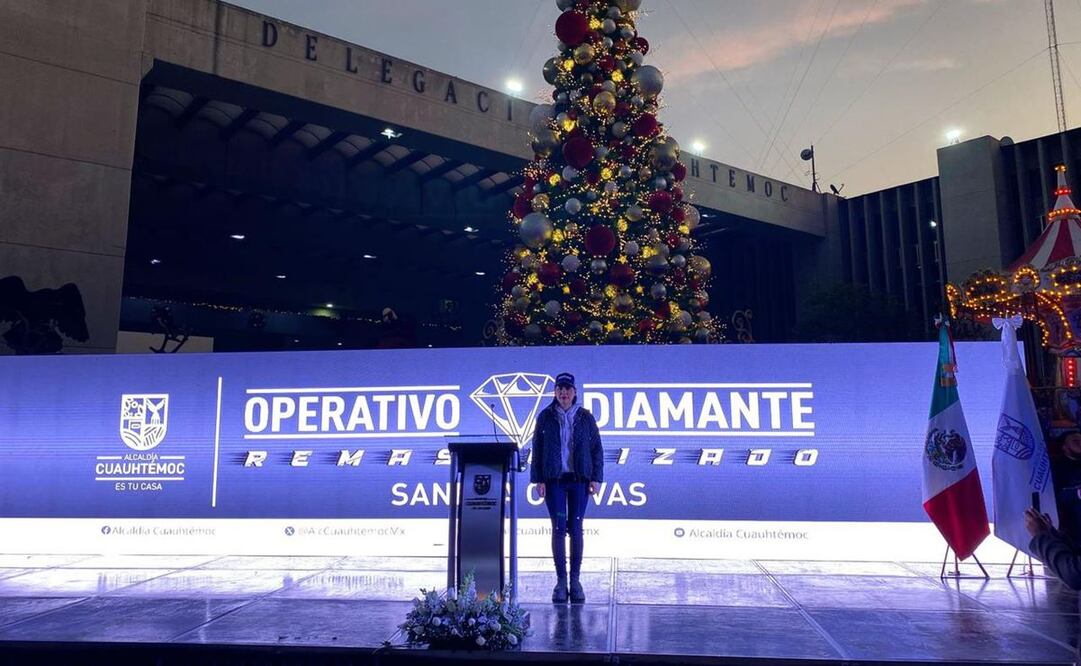 Además de anunciar el inicio del Operativo Diamante remasterizado, Sandra Cuevas anunció que el 8 de enero presentará su Segundo Informe de Gobierno. Foto: X @SandraCuevas_